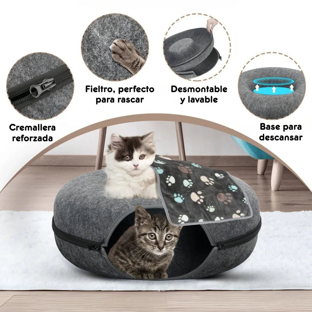 MiauPod™ Max – El refugio premium indispensable para tu gato (60 x 28 cm)