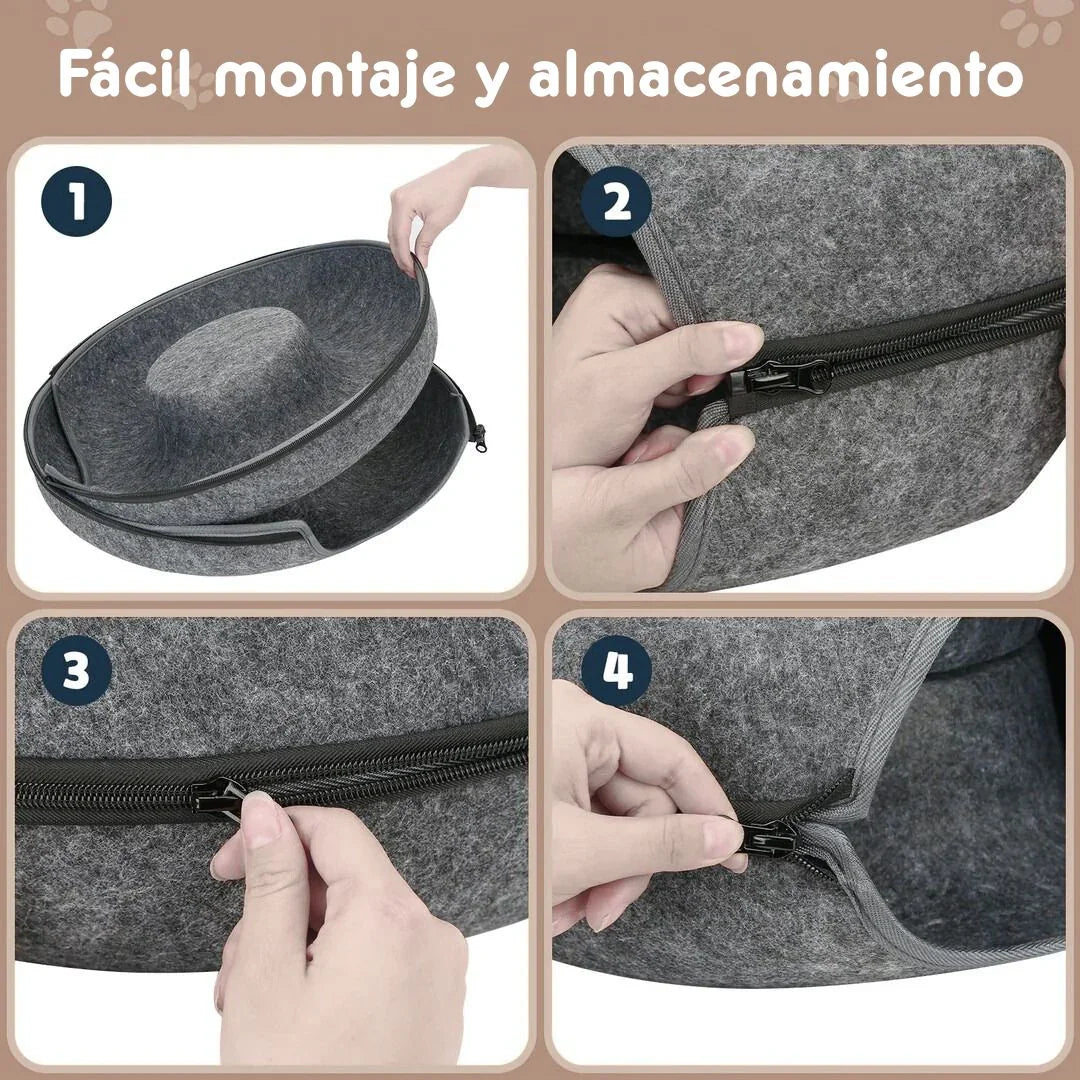 MiauPod™ Max – El refugio premium indispensable para tu gato (60 x 28 cm)