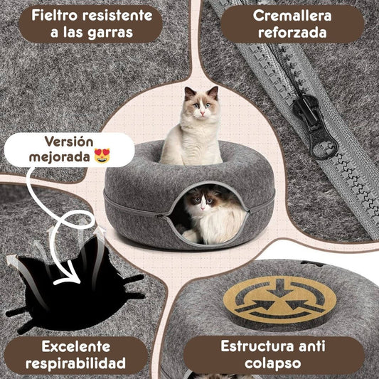 MiauPod™ Max – El refugio premium indispensable para tu gato (60 x 28 cm)
