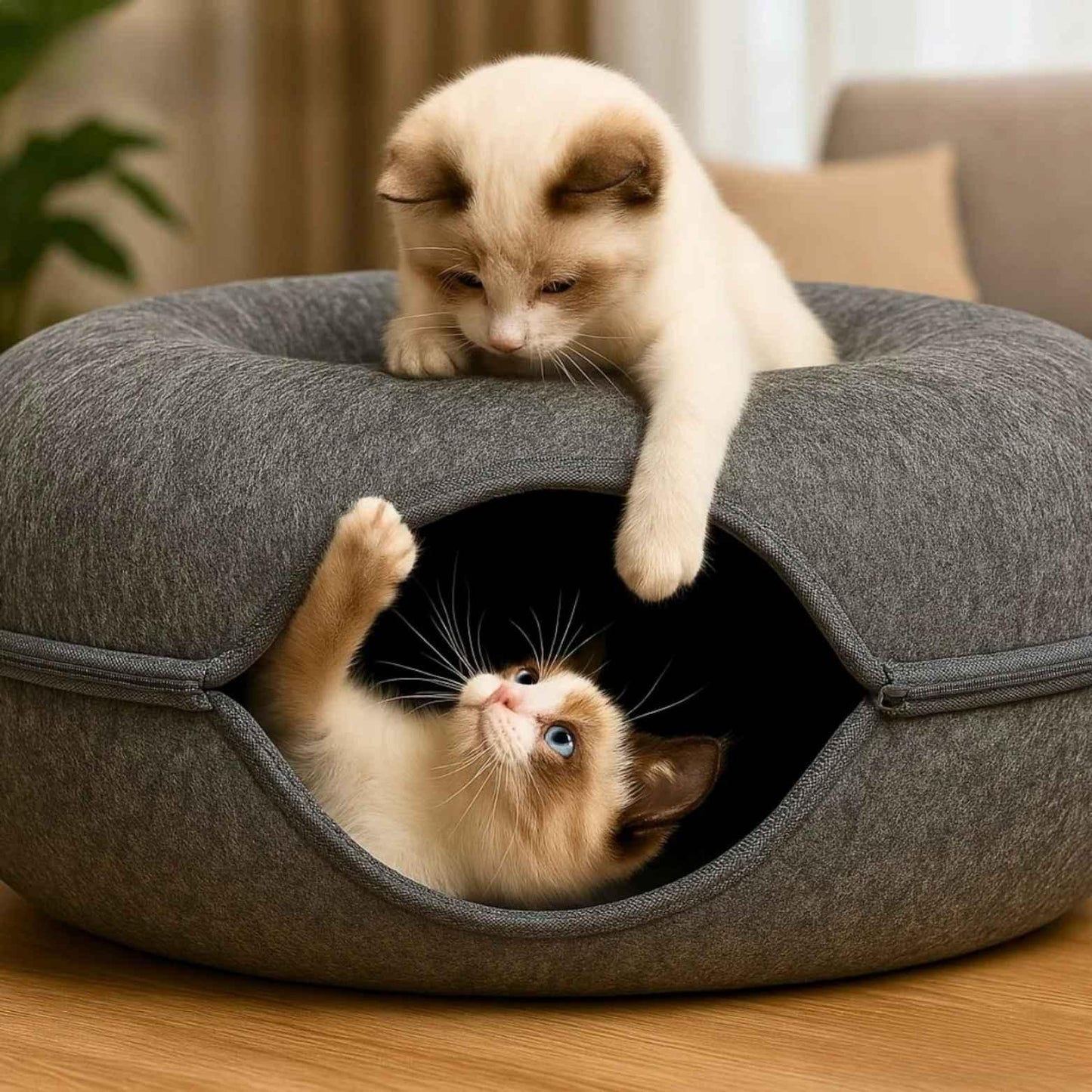 MiauPod™ Max – El refugio premium indispensable para tu gato (60 x 28 cm)