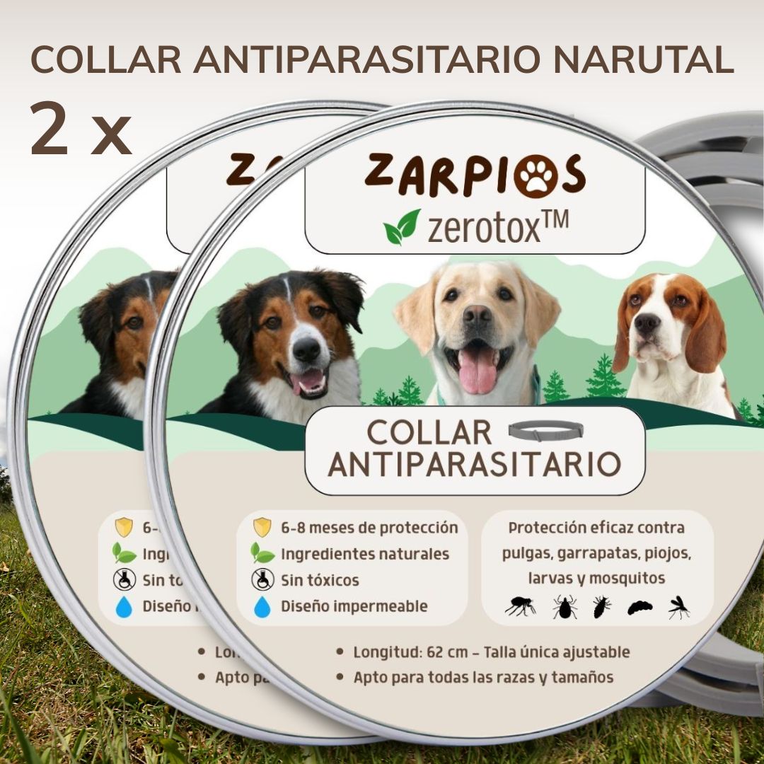 Zerotox™ – Collar Antiparasitario Natural para Perros