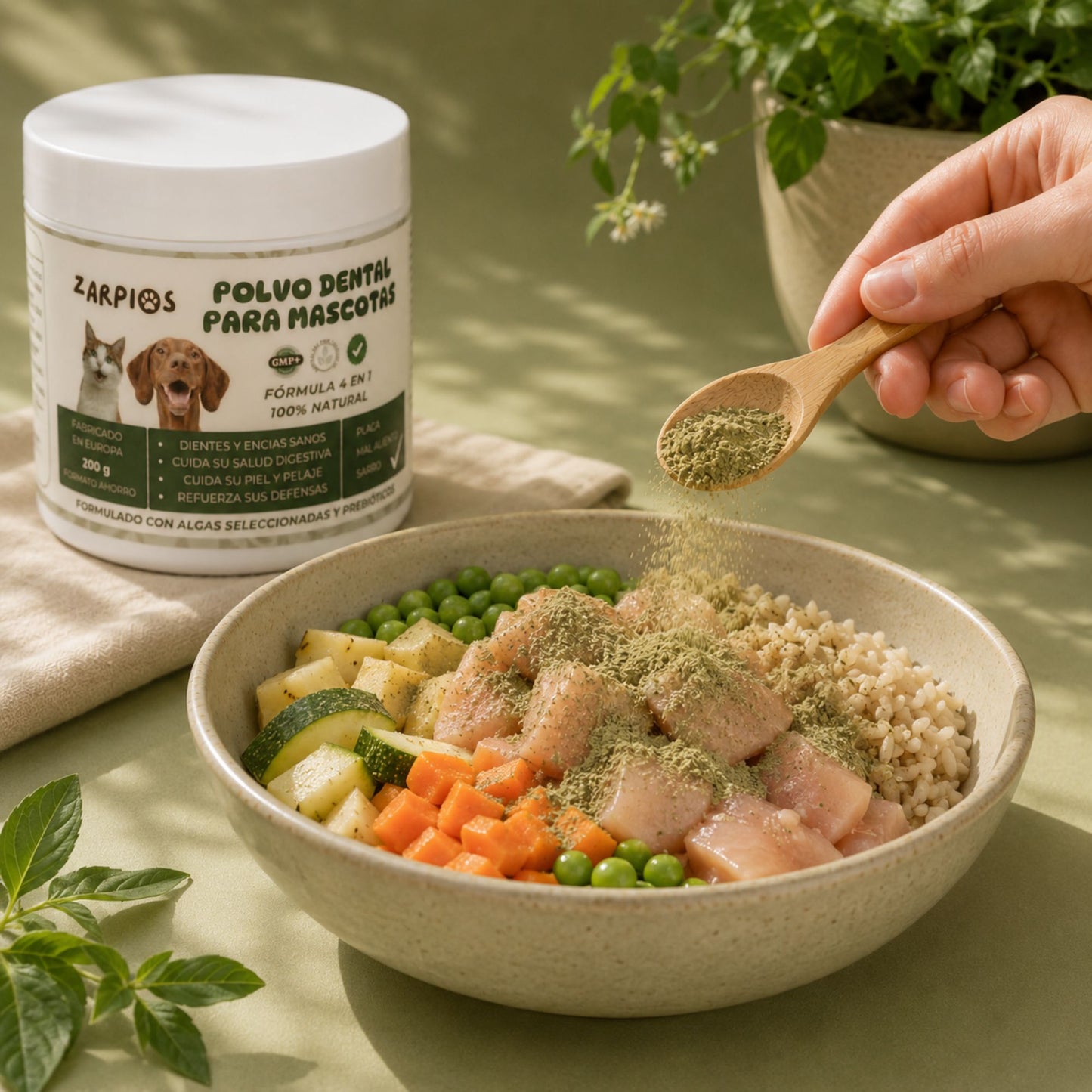 Polvo Dental Natural 4 en 1