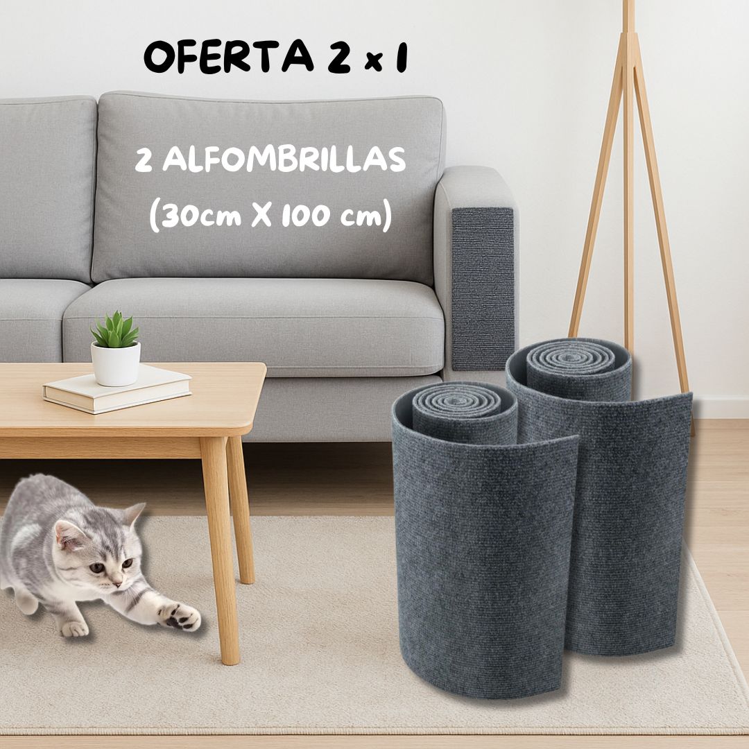 Miauprotect™ – Alfombrilla Protectora (30cm x 100cm, gris oscuro)