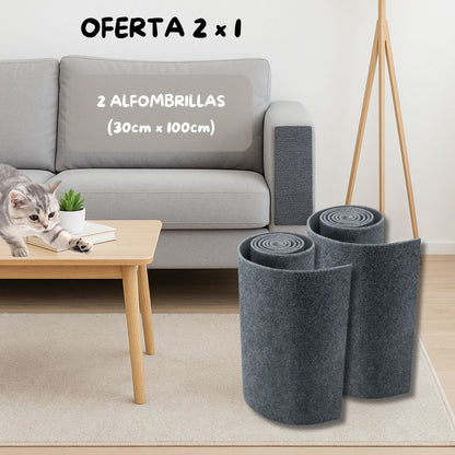 Miauprotect™ – Alfombrilla Protectora (30cm x 100cm, gris oscuro)