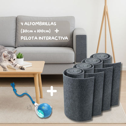 Miauprotect™ – Alfombrilla Protectora (30cm x 100cm, gris oscuro)