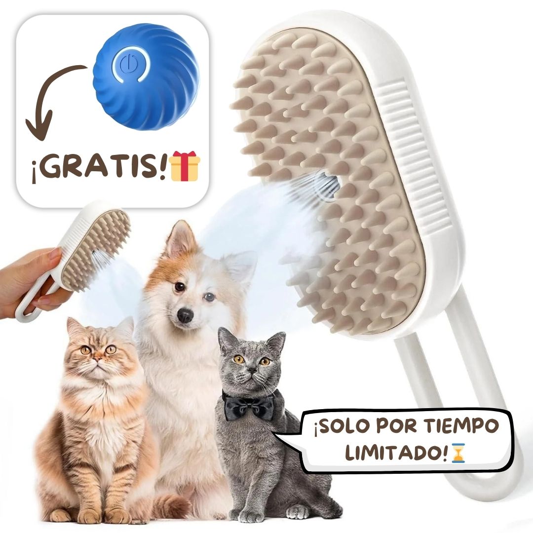 Cepillo de vapor PETCARE 3 EN 1 (blanco)