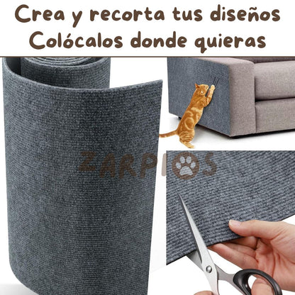 Miauprotect™ – Alfombrilla Protectora (30cm x 100cm, gris oscuro)