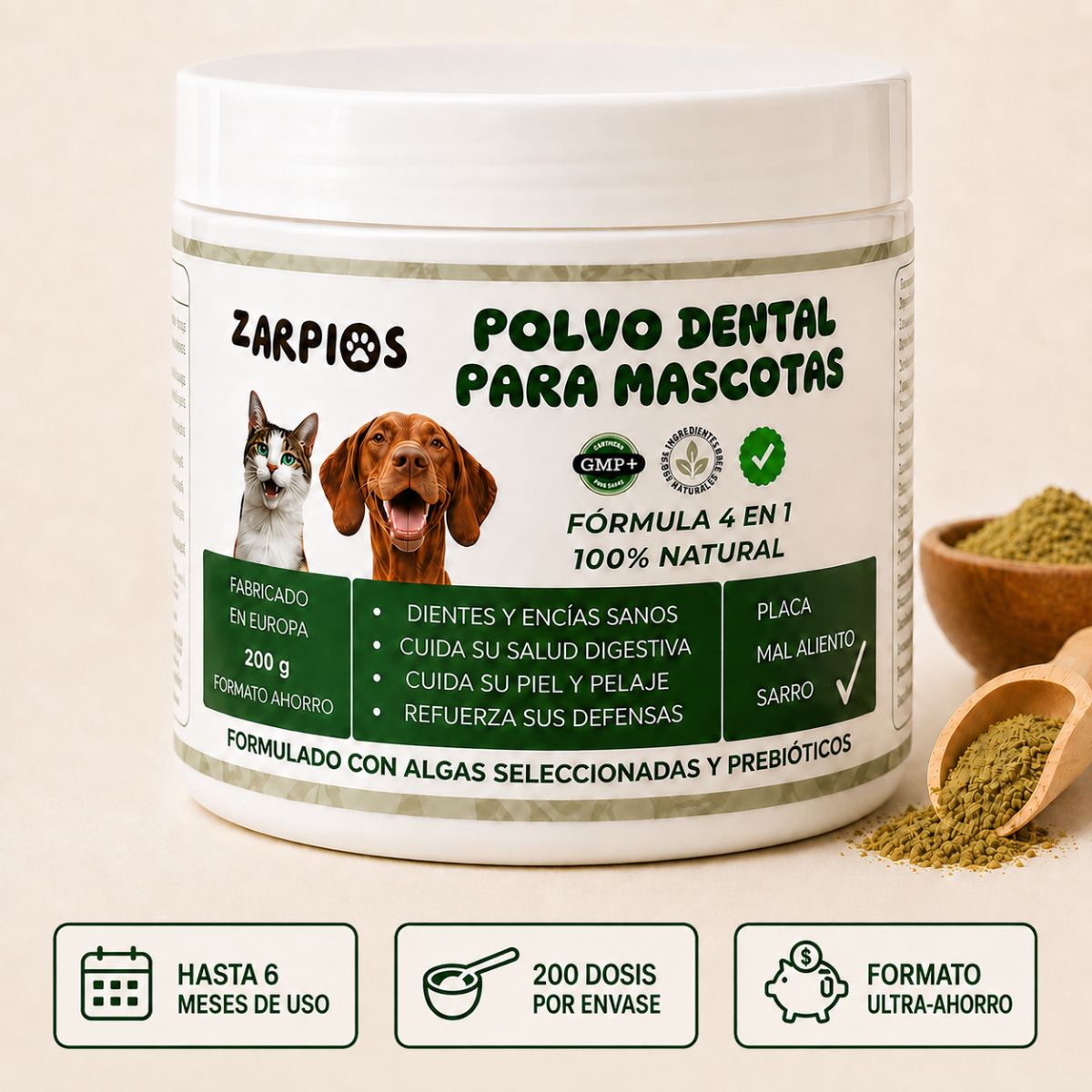 Polvo Dental Natural 4 en 1 - OFERTA 2x1